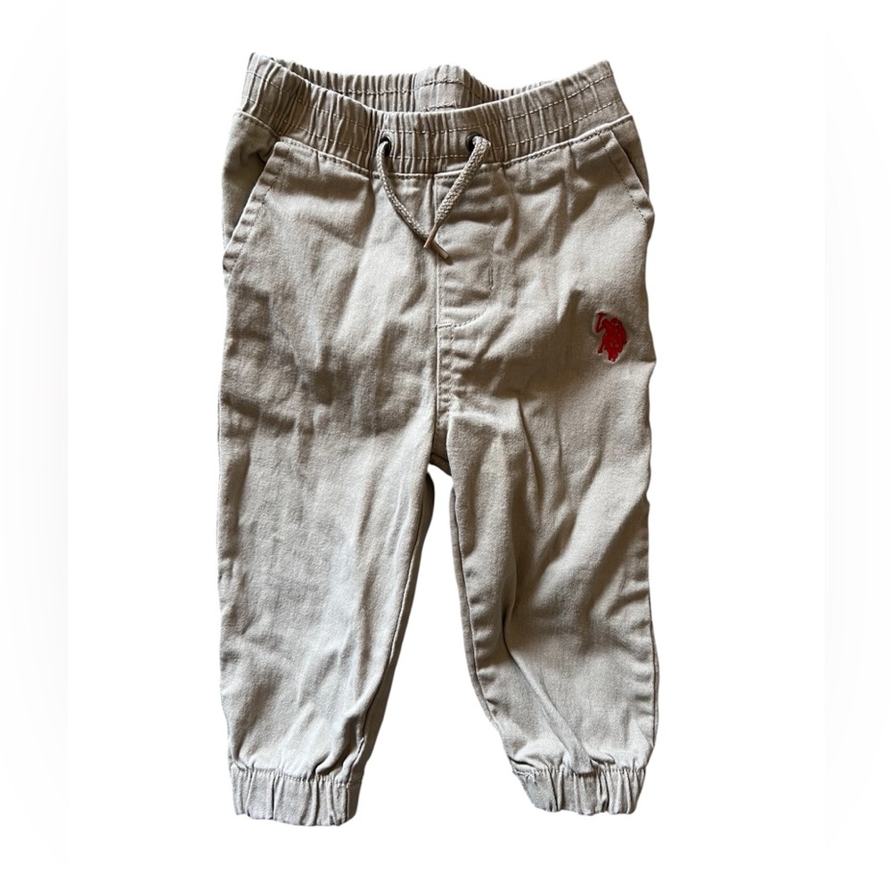 US Polo Assn. Khaki Jogger Pants | 18M